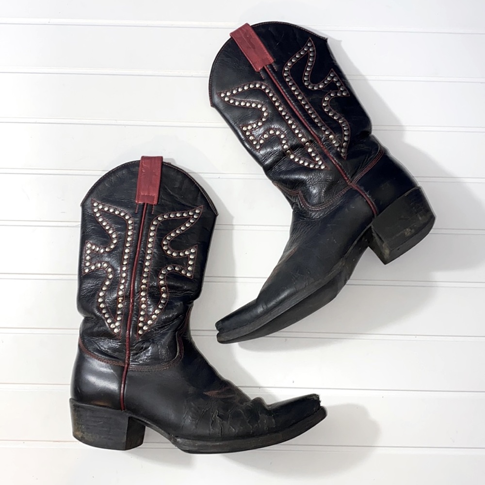 Frye Daisy Duke Studded Cowboy Western Boots